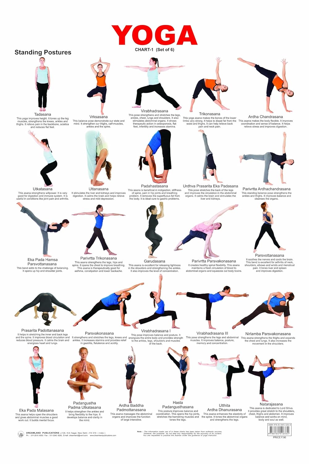 Buy Educational Chart Yoga | Yallatoys.com
