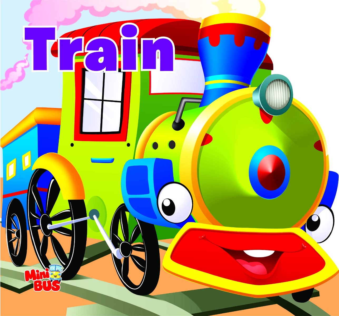 Buy Cutout Board Book Train | Yallatoys.com