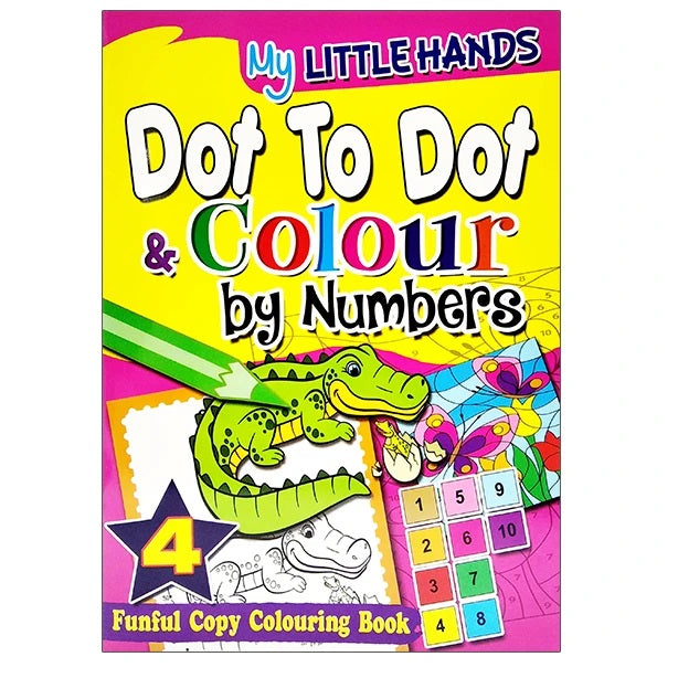 Buy My Little Hands Dot To Dot & Colour By Numbers 4 | Yallatoys.com