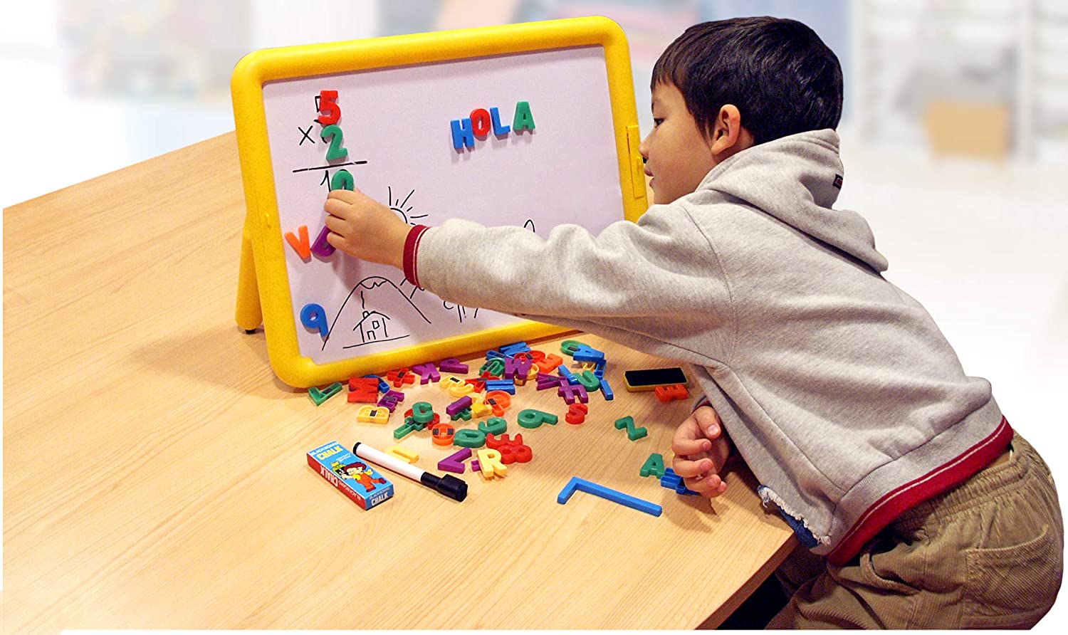 Buy Miniland 2 Sided Super Drawing Board with Metallic Sides | Yallatoys.com