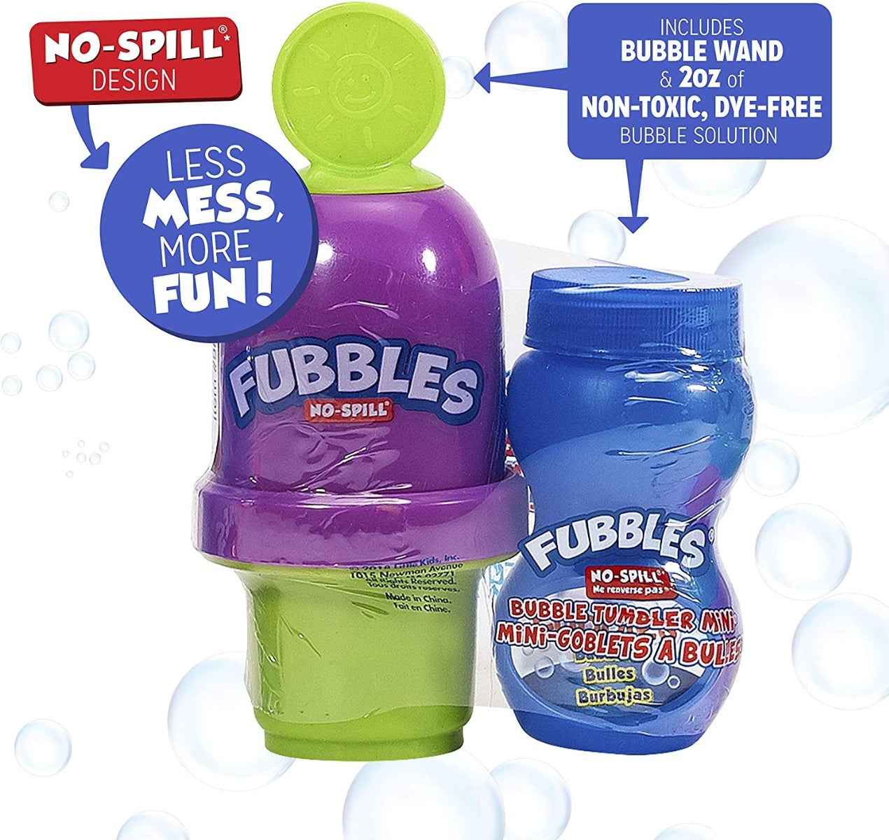 Buy Fubbles No-Spill Bubble Tumbler Minis 59ml (Sold Separately Subject to Availability) | Yallatoys.com
