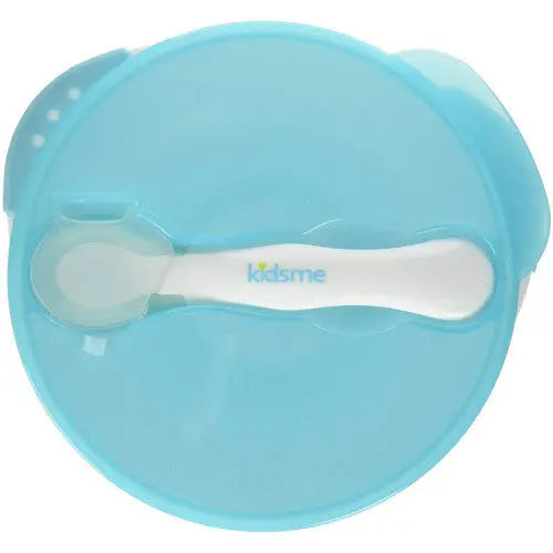 Kidsme Suction Bowl With Ideal Temperature Feeding Spoon Set Sku Blue Kidsme Yallatoys