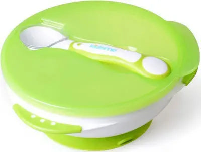 Kidsme Suction Bowl With Ideal Temperature Feeding Spoon Set Kidsme Yallatoys