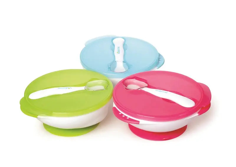 Kidsme Suction Bowl With Ideal Temperature Feeding Spoon Set Kidsme Yallatoys