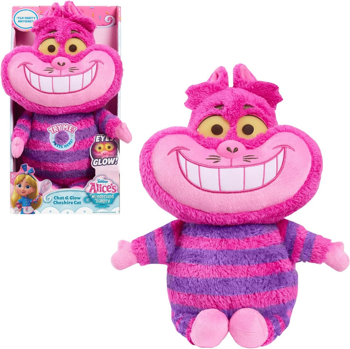 Buy Alice’s Wonderland Bakery Chat & Glow Cheshire Cat Plush Toy | Yallatoys.com