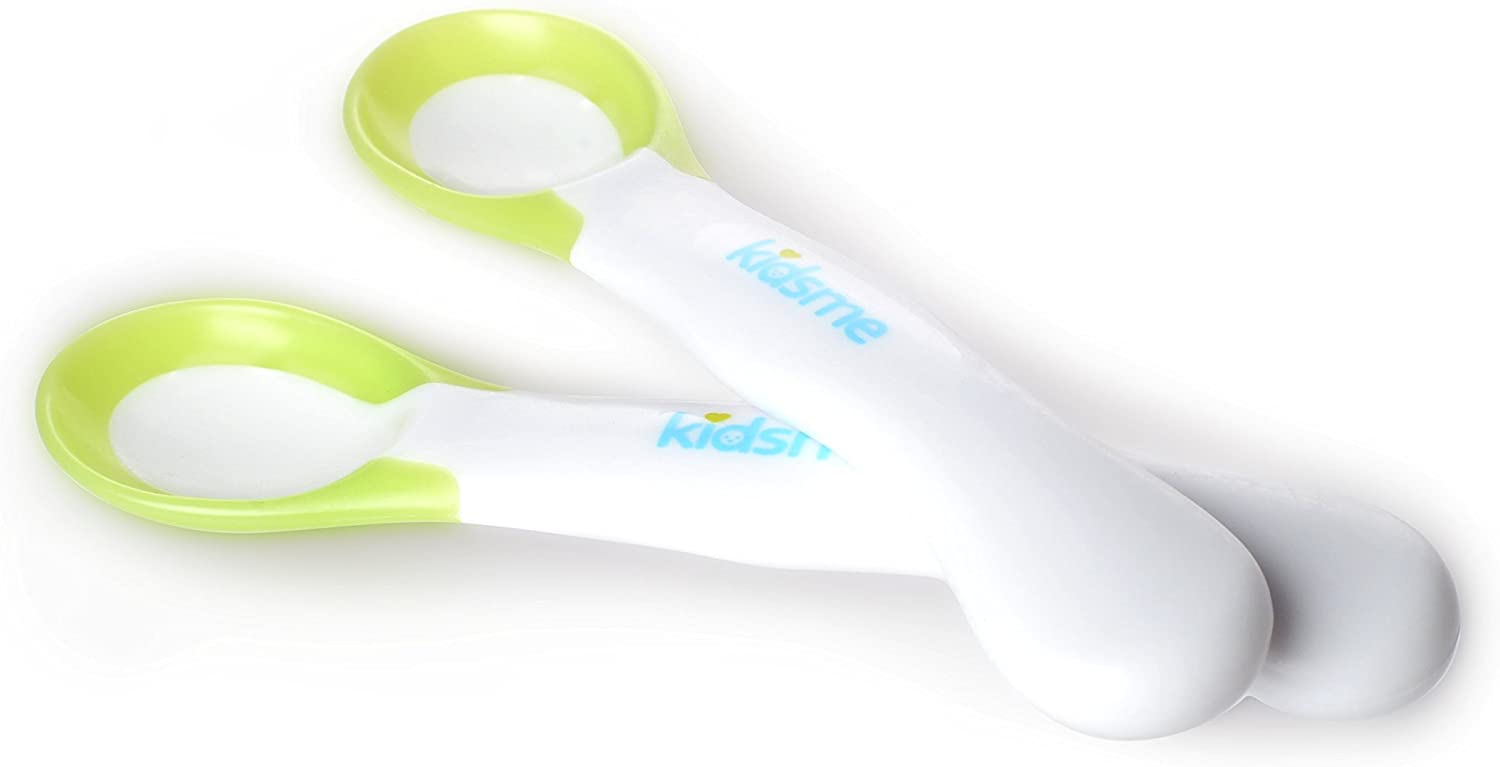 Kidsme Ideal Temperature Feeding Spoon(2Pcs  Lime Kidsme Yallatoys