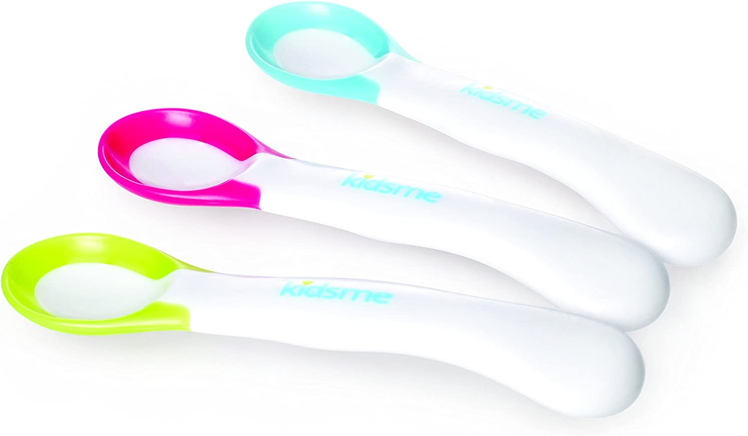 Kidsme Ideal Temperature Feeding Spoon(2Pcs  Lime Kidsme Yallatoys