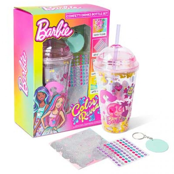 Buy Barbie Colour Reveal Confetti Drinks Bottle Set | Yallatoys.com