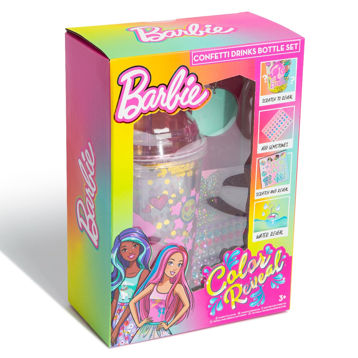 Buy Barbie Colour Reveal Confetti Drinks Bottle Set | Yallatoys.com