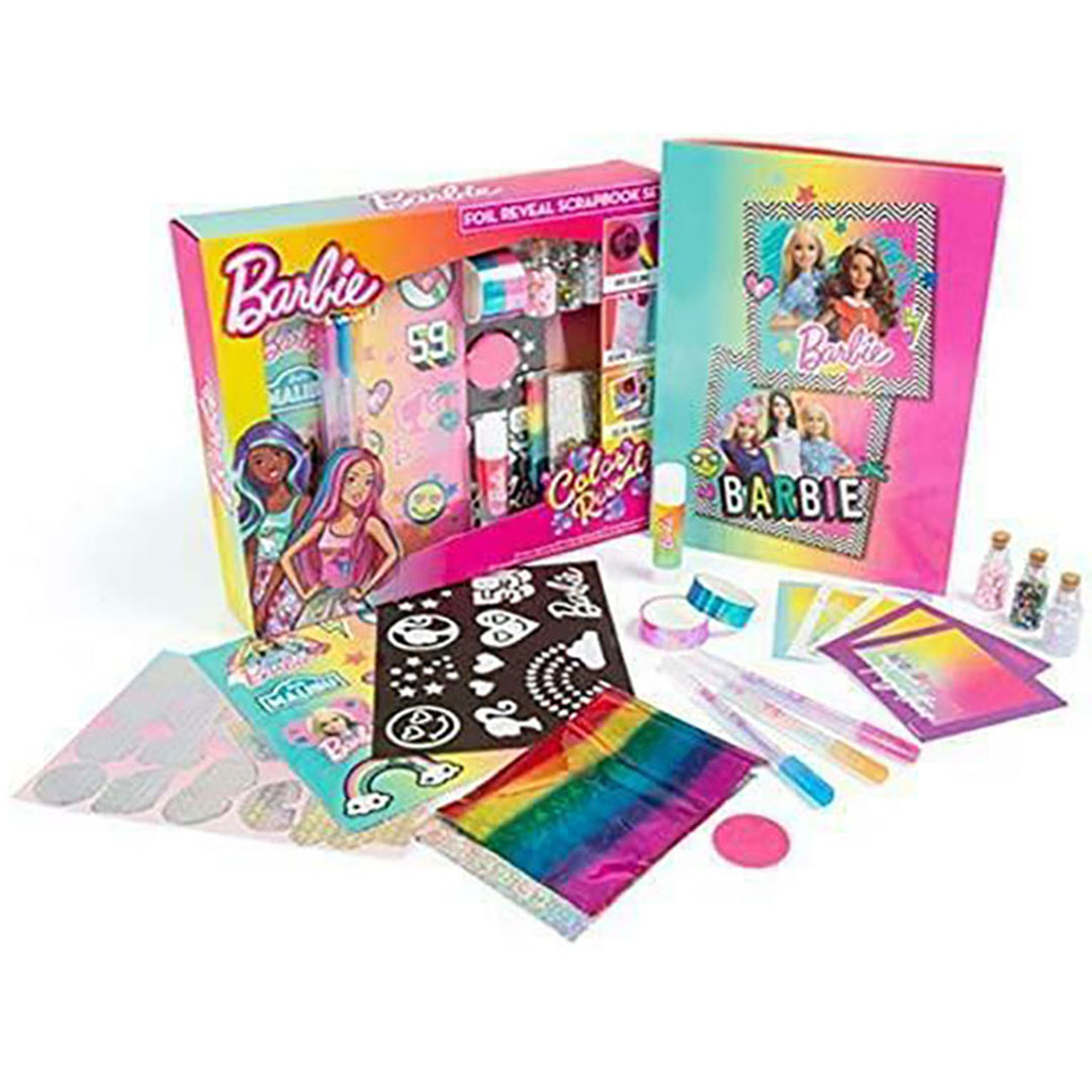Buy Barbie Colour Reveal Foil Reveal Scrapbook Set | Yallatoys.com