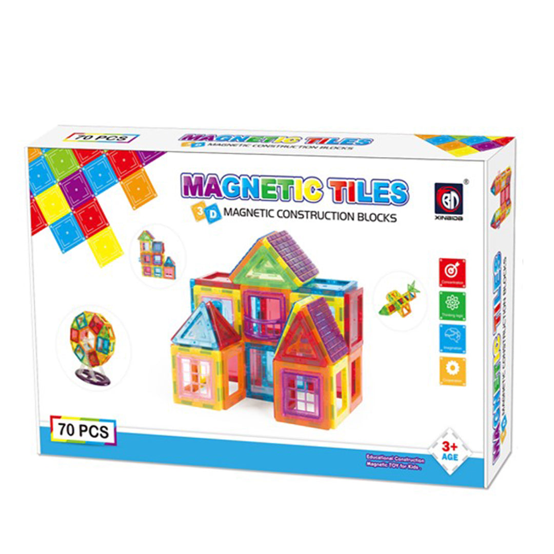 Buy Magnetic Tiles Blocks 70pcs | Yallatoys.com