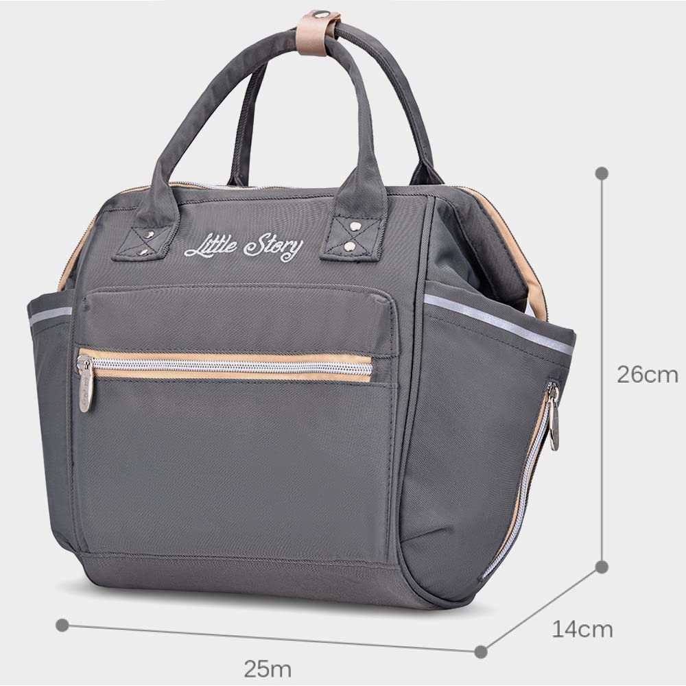 Little Story  Ace Diaper Bag Grey Little Story Yallatoys