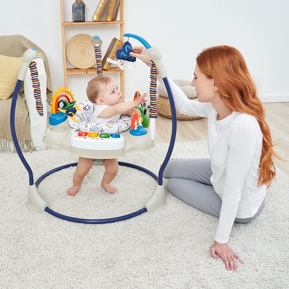 Little Story  Baby Activity Jumper Blue Little Story Yallatoys