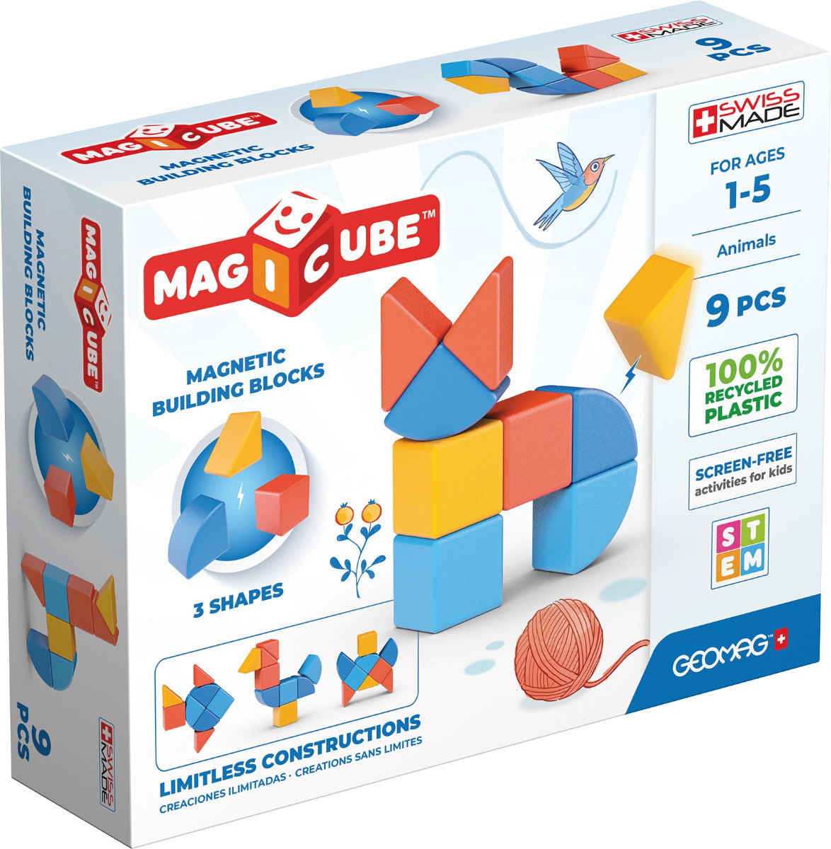 9 Piece Animal Magnetic Shapes