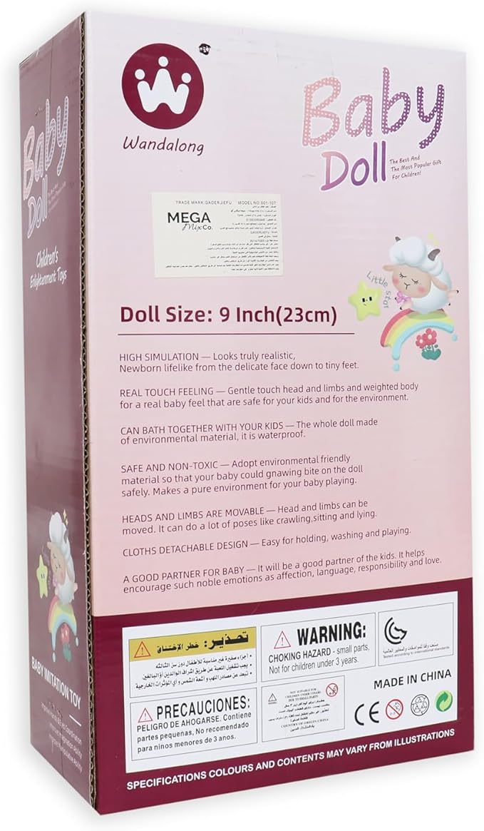 9 inch baby doll for toddler pretend play activities