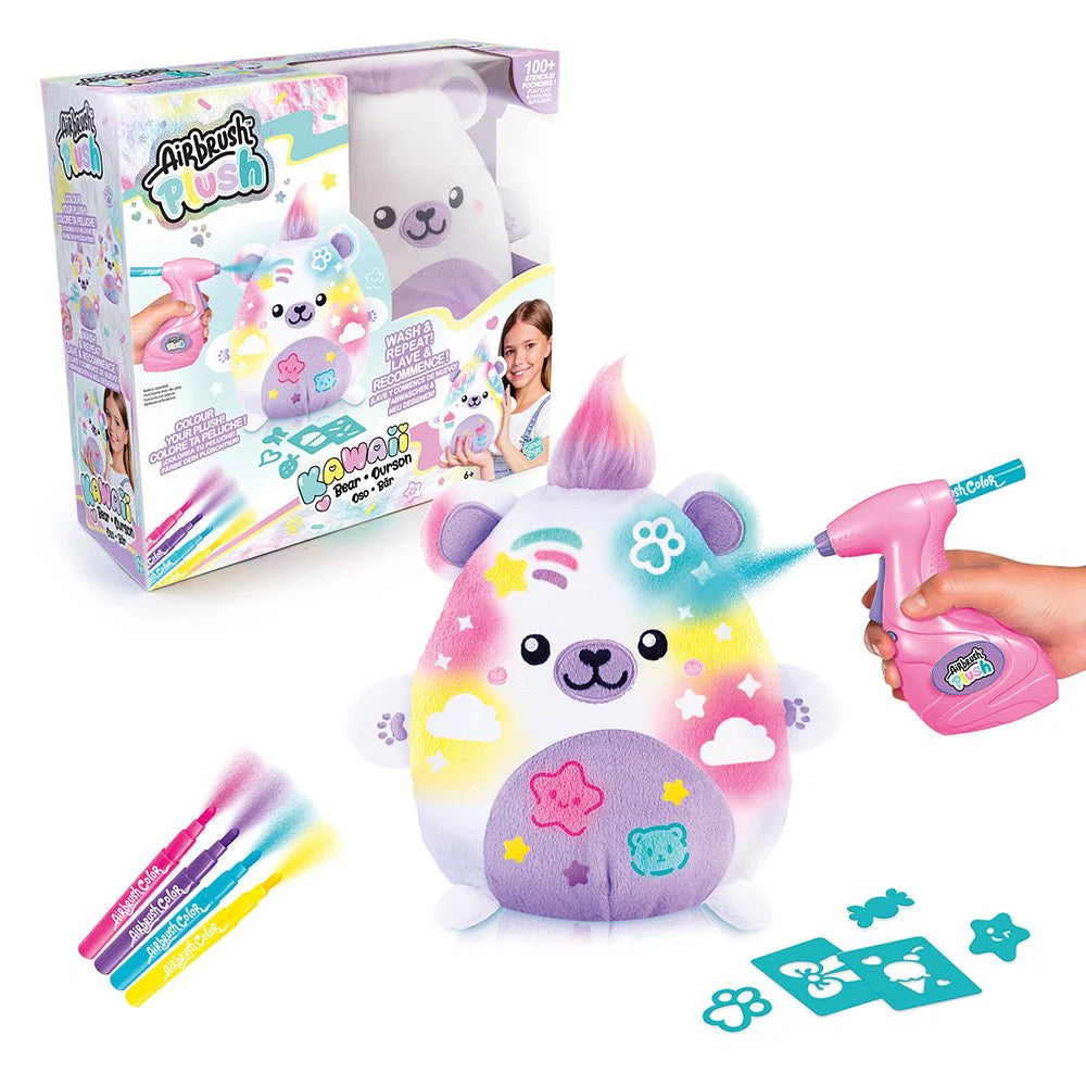Airbrush Plush Kawaii Bear