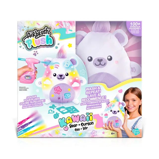 Airbrush Plush Kawaii Bear