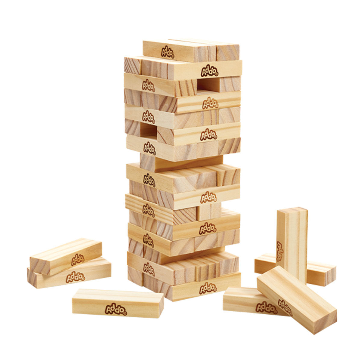 Addo Games Wooden Topple Tower Addo Games Yallatoys