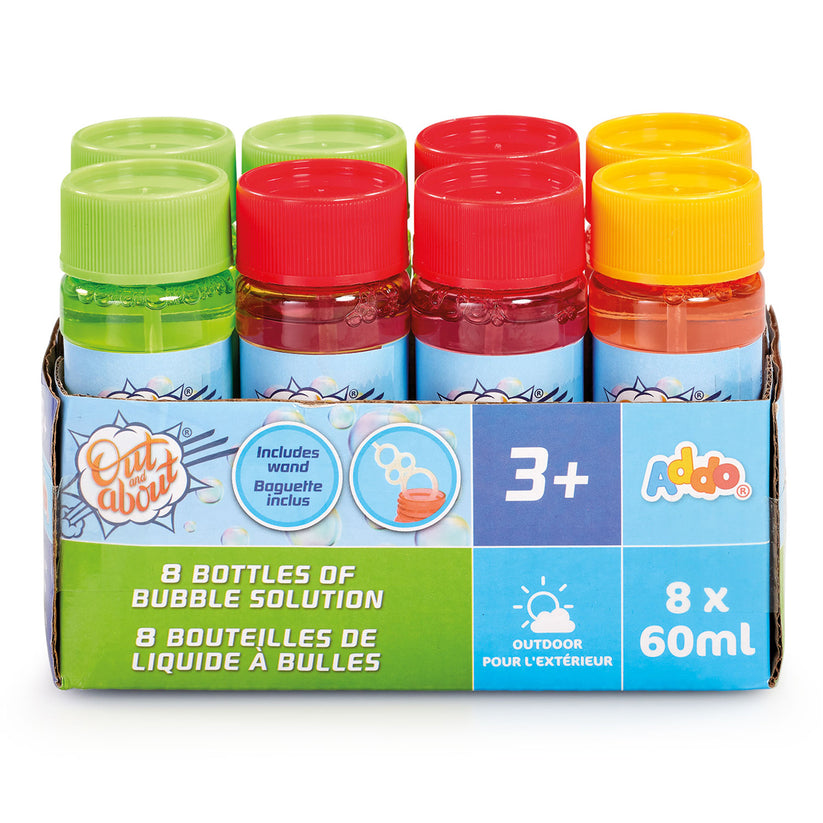 Addo Out and About 60ml 8 Bottles of Bubble Solution Addo Yallatoys