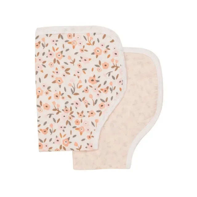 All4Ella Reversible Burp Cloth Floral Bouquet 2 Pcs All4Ella Yallatoys