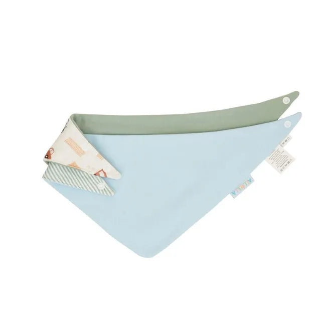 All4Ella - Bandana Bibs 2 Pack - Blue Trucks All4Ella Yallatoys