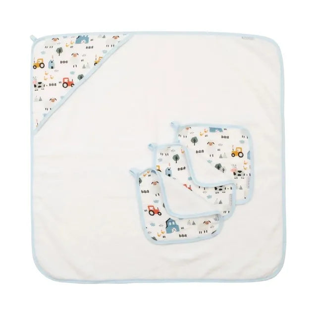All4Ella - Wash Cloth 3 Pack - Barnyard All4Ella Yallatoys