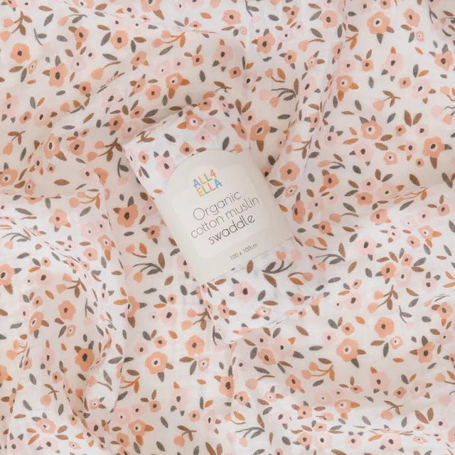 All4Ella - Muslin Swaddle - Floral Bouquet All4Ella Yallatoys