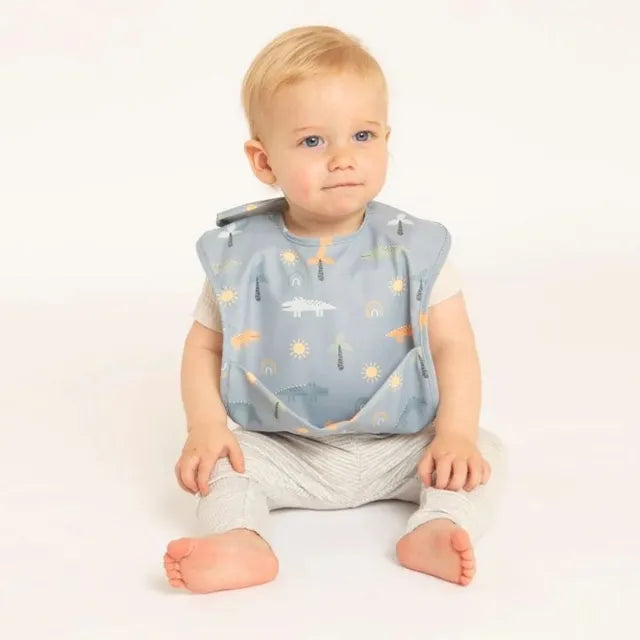 All4Ella - Recycled Pouch Bib - Crocodile All4Ella Yallatoys