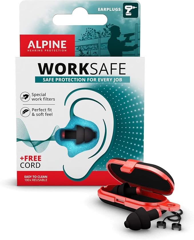 Alpine Worksafe Working Earplugs 1 Pair Alpine Yallatoys