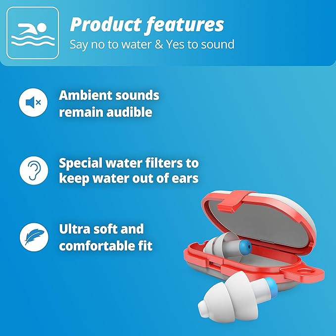 Alpine Swimsafe Swimming Earplugs  1 Pair Alpine Yallatoys