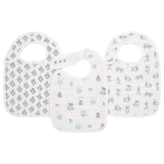 Aden + Anais Pack of 3 Classic Snap Bibs Now And Zen aden + anais Yallatoys