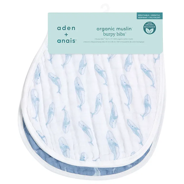 Aden + Anais Organic Muslin Burpy Bib Pack of 2 Oceanic aden + anais Yallatoys