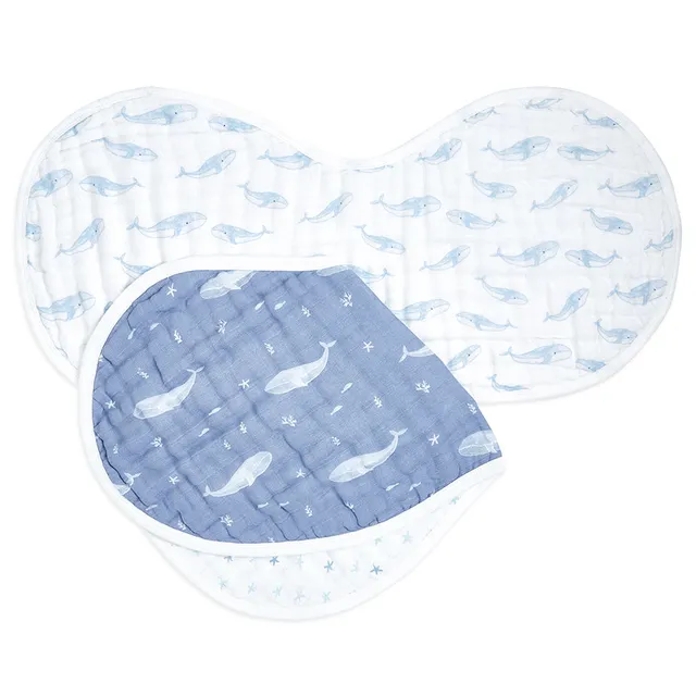 Aden + Anais Organic Muslin Burpy Bib Pack of 2 Oceanic aden + anais Yallatoys