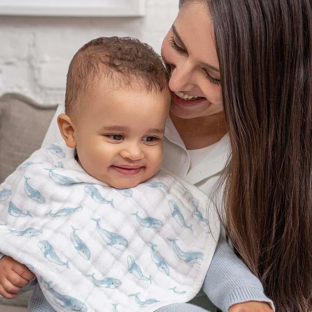 Aden + Anais Organic Muslin Burpy Bib Pack of 2 Oceanic aden + anais Yallatoys