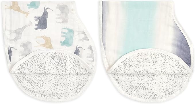 Aden + Anais Silky Soft Burpy Bib Pack of 2 Expedition aden + anais Yallatoys