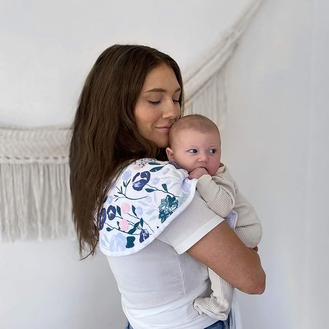 Aden + Anais Essentials Cotton Muslin Baby Burpy Bib Flowers Bloom aden + anais Yallatoys