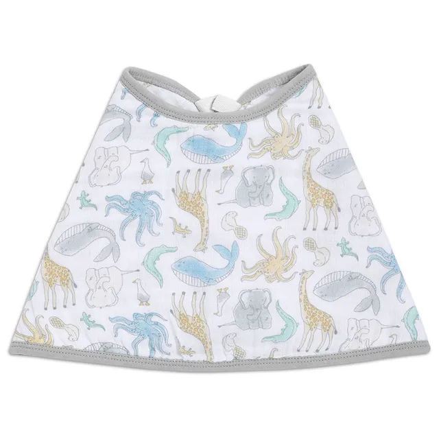 Aden + Anais Essentials Cotton Baby Burpy Bib Natural History aden + anais Yallatoys