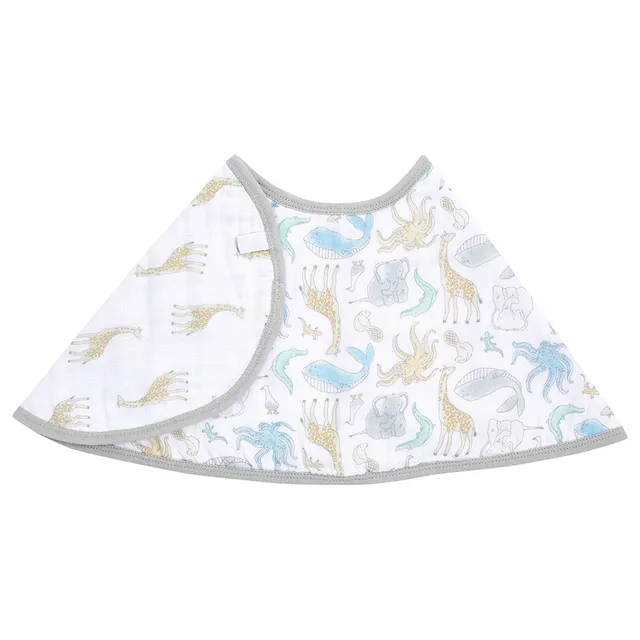 Aden + Anais Essentials Cotton Baby Burpy Bib Natural History aden + anais Yallatoys