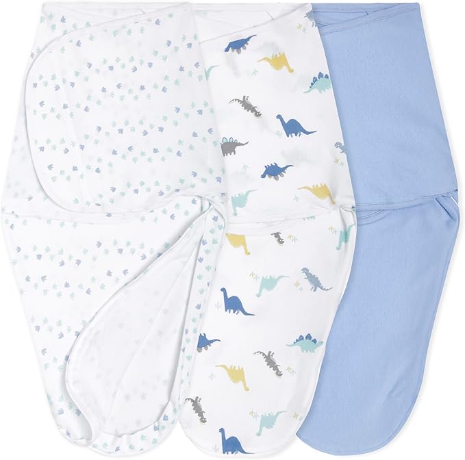 Aden + Anais Easy Swaddle Wrap Pack Of 3 Dino Rama 0 to 3 Months aden + anais Yallatoys