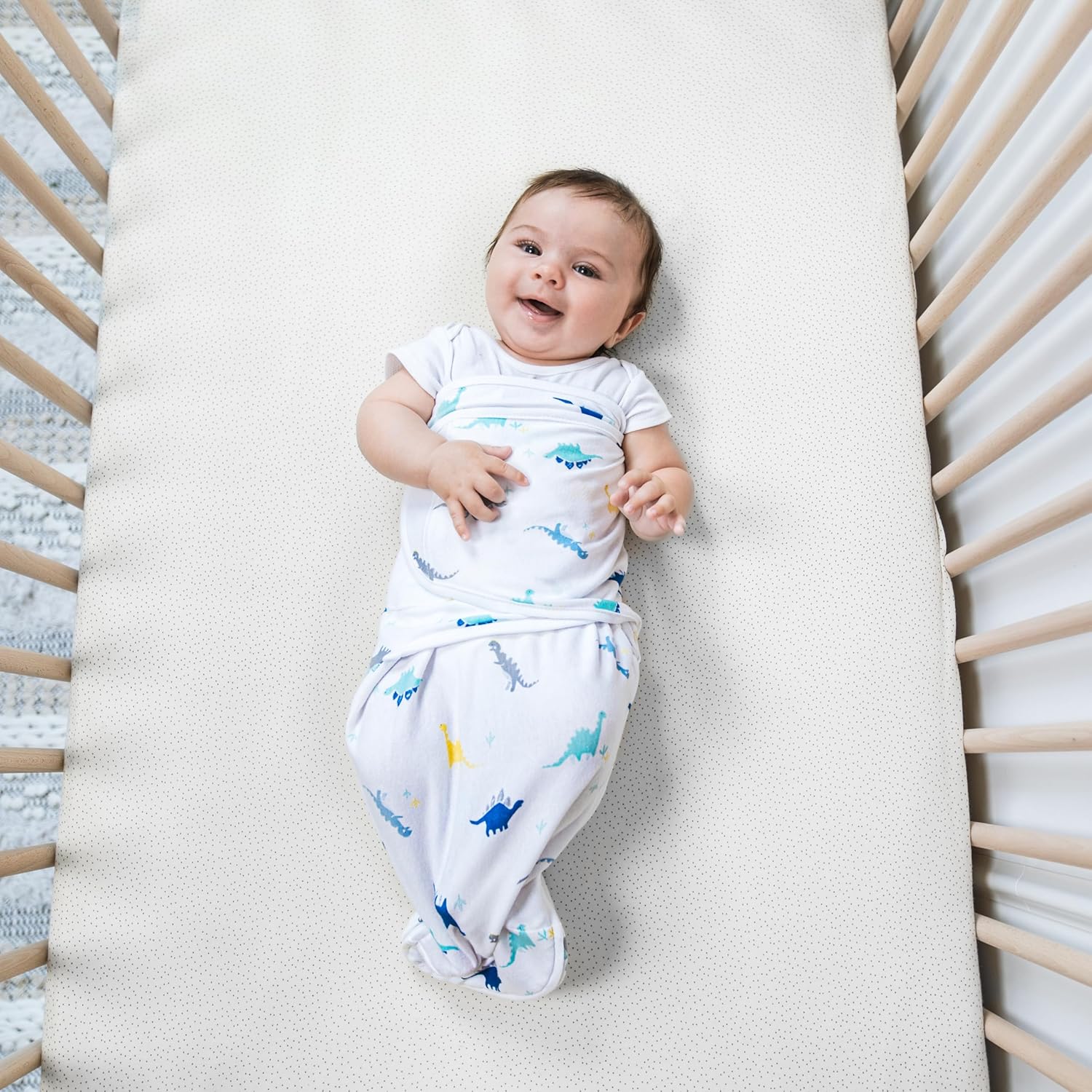 Aden + Anais Easy Swaddle Wrap Pack Of 3 Dino Rama 4 to 6 Months aden + anais Yallatoys