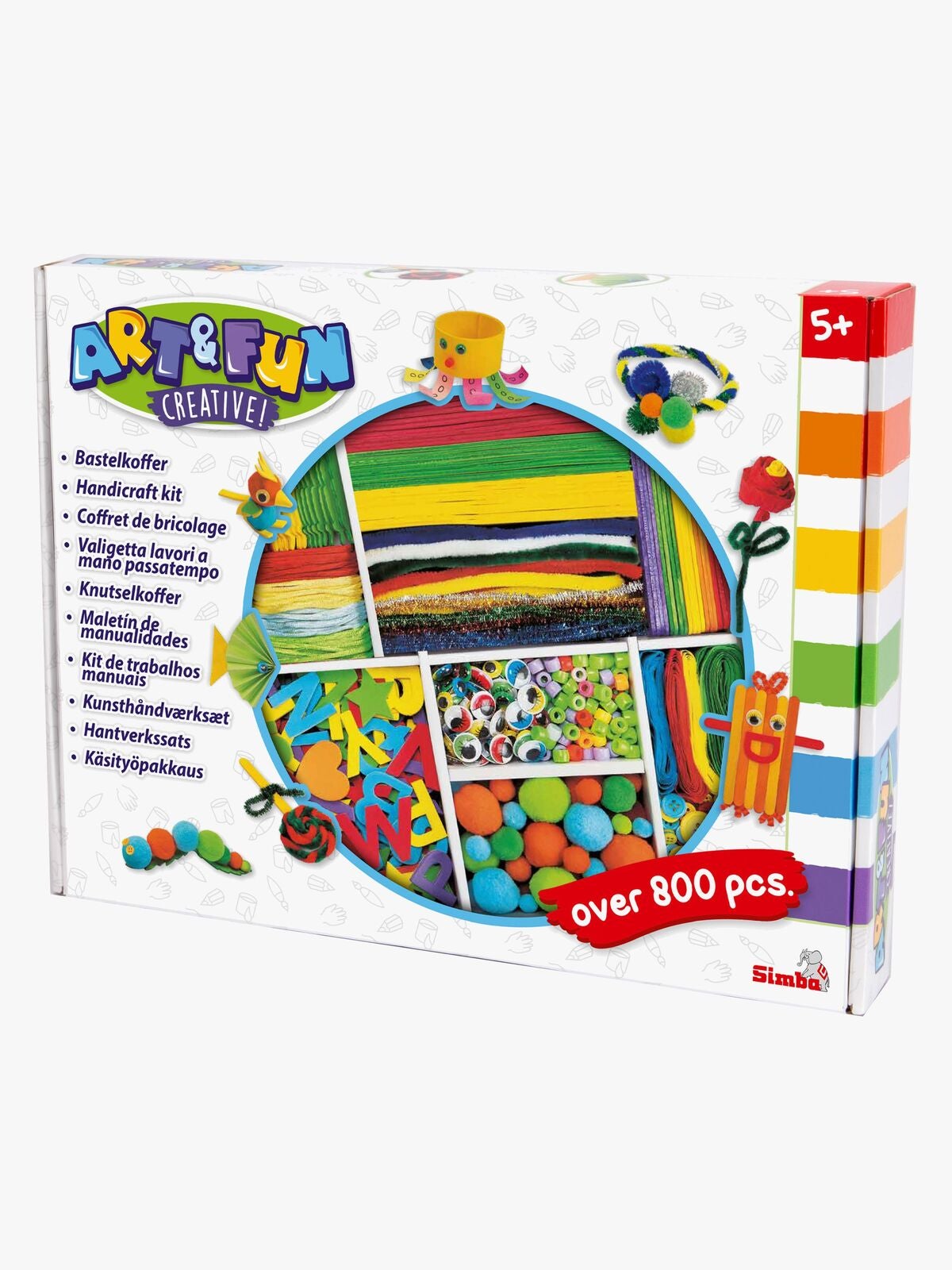 Art & Fun Crafts Craft Box with 826pcs Art & Fun Yallatoys