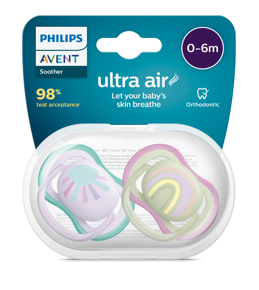 Philips Avent Ultra Air Pacifier for Girls 0 to 6 Months Philips Avent Yallatoys