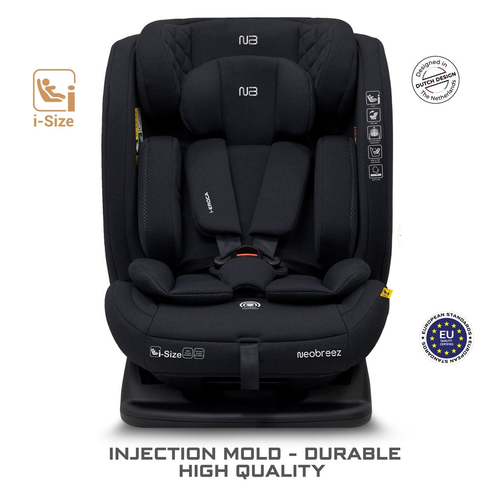 Neobreez I Eroca I Size All In1 Convertible Car Seat Black