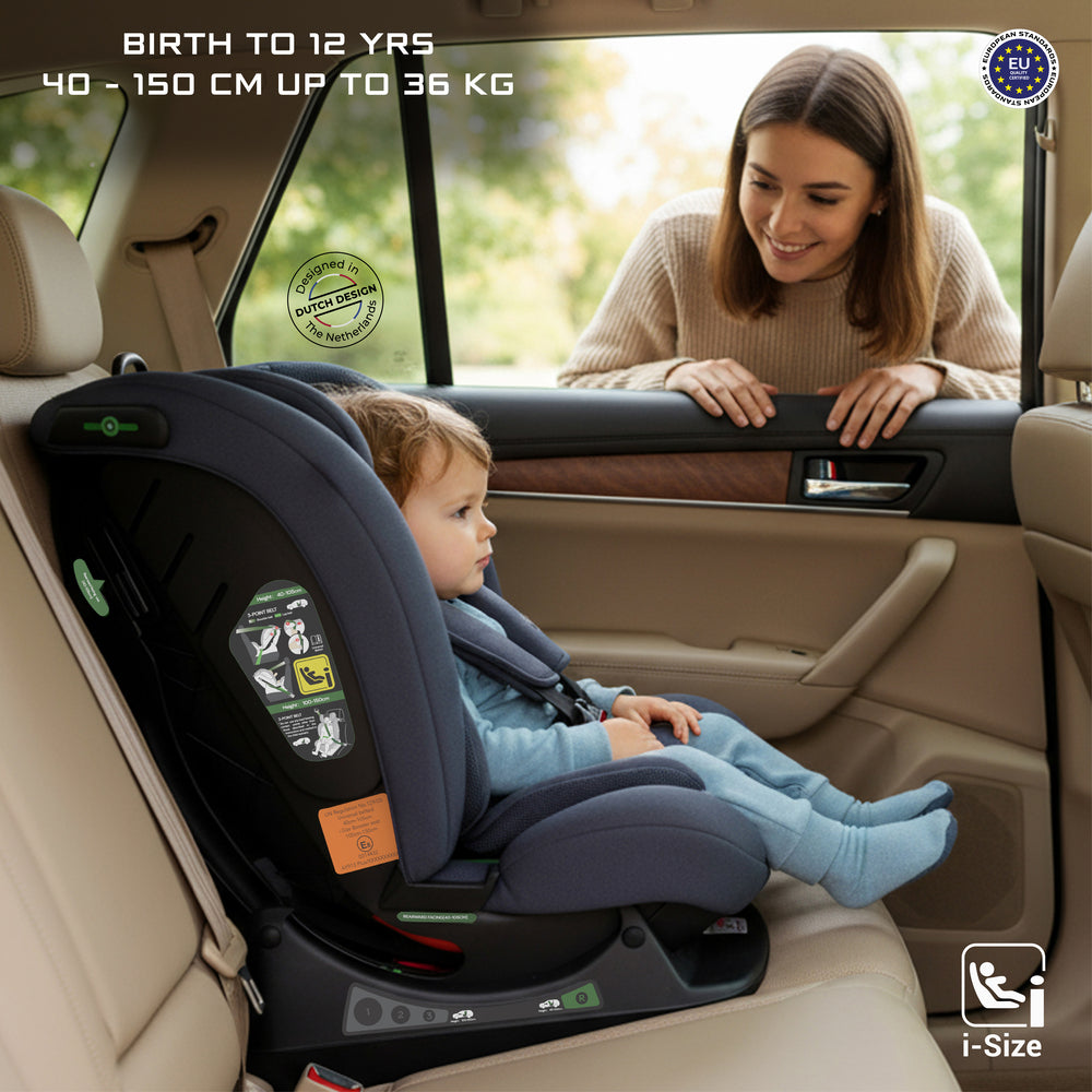 Neobreez I Eroca I Size All In1 Convertible Car Seat Grey