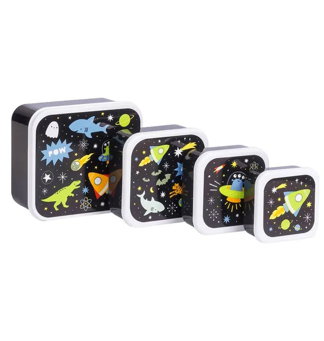 A Little Lovely Company Outer Space Food Container Set