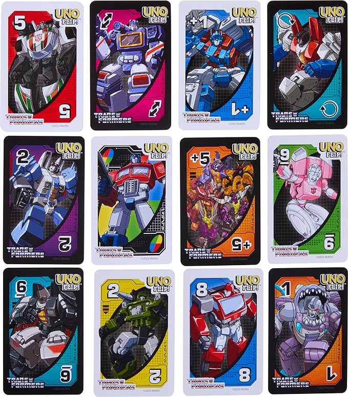 Autobot and Decepticon UNO Cards