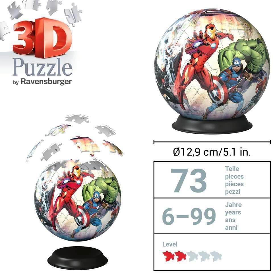 Avengers Character 3D Puzzle Sphere