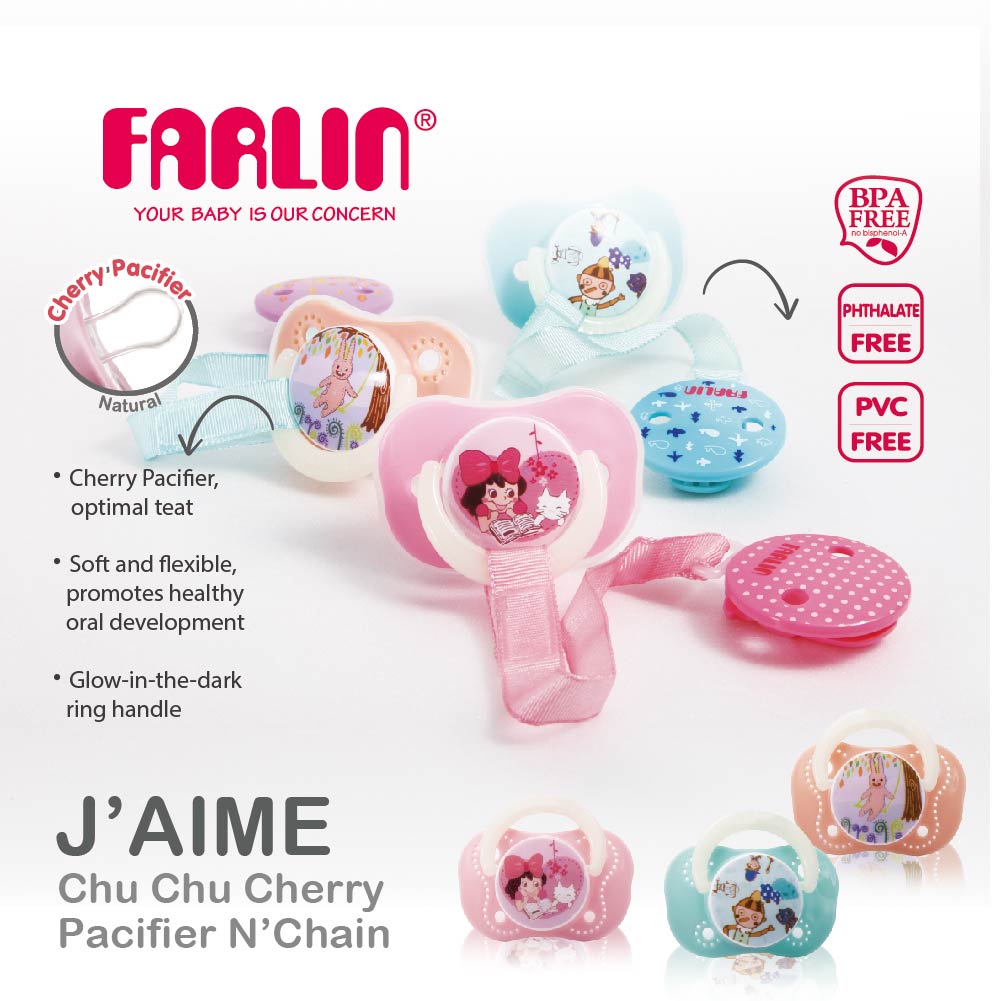 Farlin Chu Chu Pacifier M +6M (Sold Separately Subject To Availability) Farlin Yallatoys