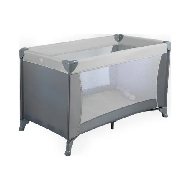 Bumble And Bird 2 in 1 Travel Cot And Foldable Playpen  Grey Bumble & Bird Yallatoys