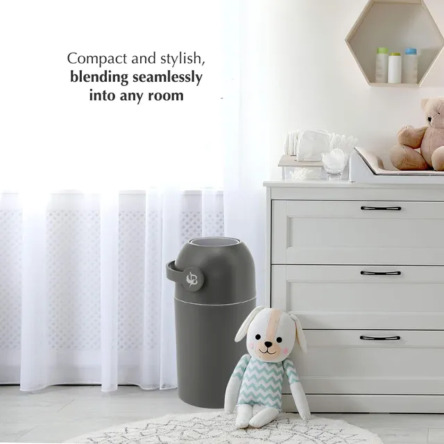 Bumble And Bird Odourless Diaper Pail Anthracite Bumble & Bird Yallatoys